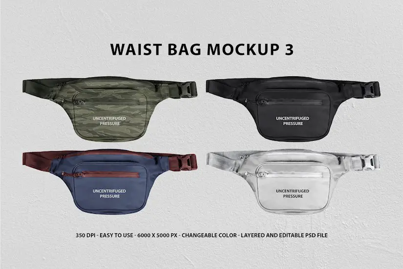 waist bag mockup 3