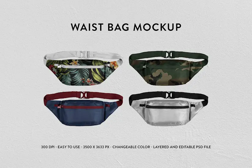 waist bag mockup