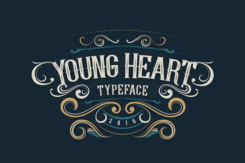 young heart typeface
