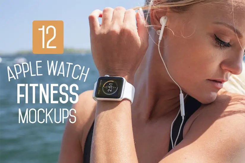 12 apple watch fitness mockups