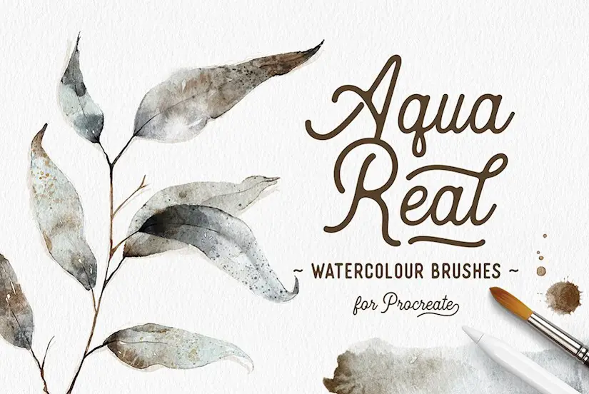 aquareal procreate watercolor set