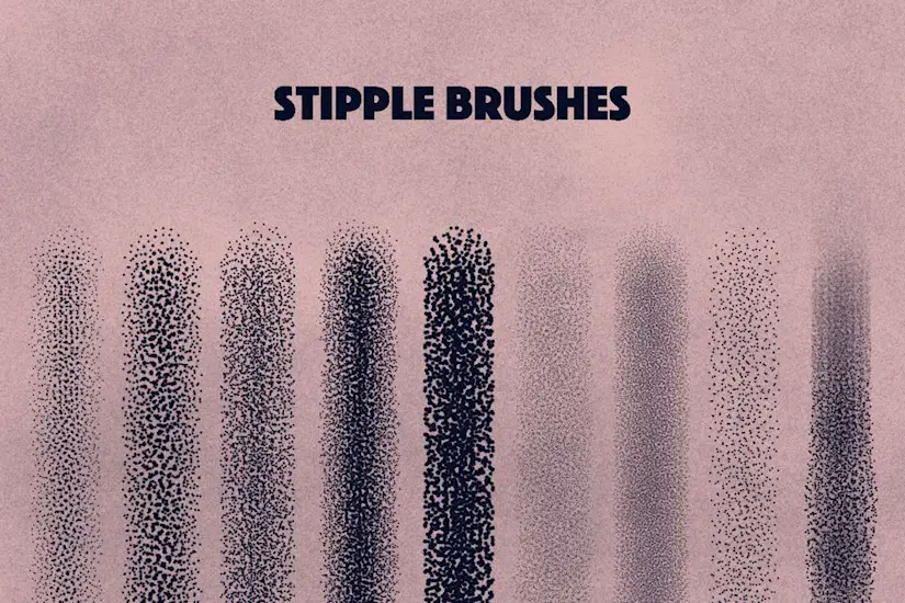 free stippling brushes procreate