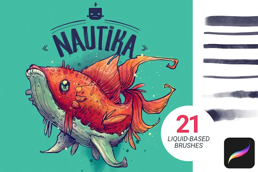 nautika brush pack for procreate