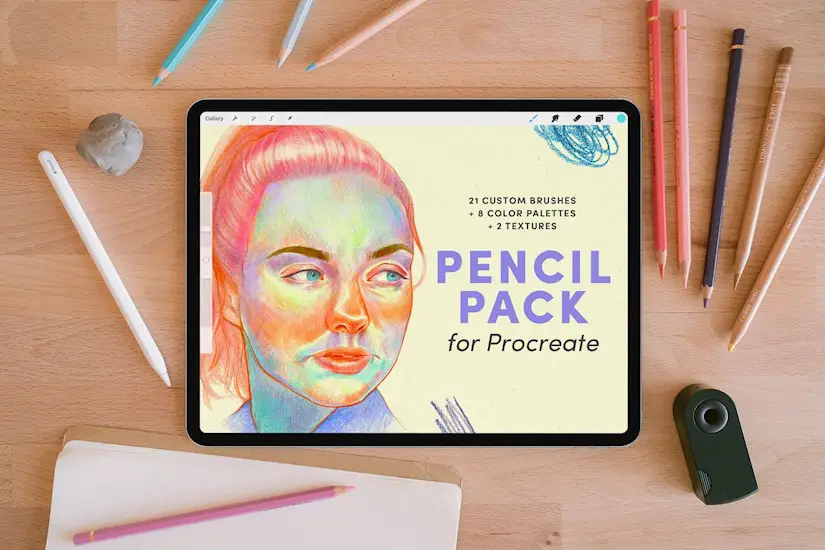 حزمة قلم رصاص تنشئ فرشًا