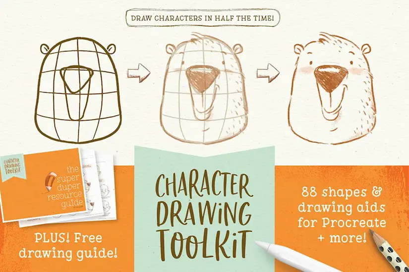 procreate character drawing toolkit