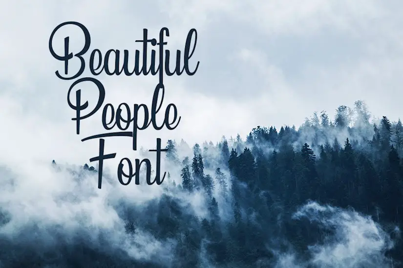 beautiful people font