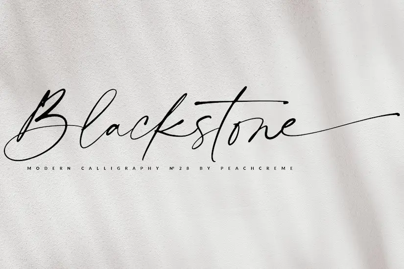 blackstone casual chic font