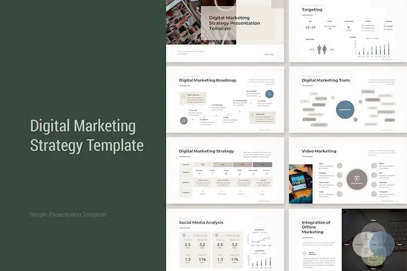 digital marketing plan google slides