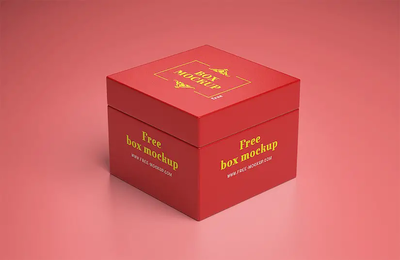 gift box mockup free