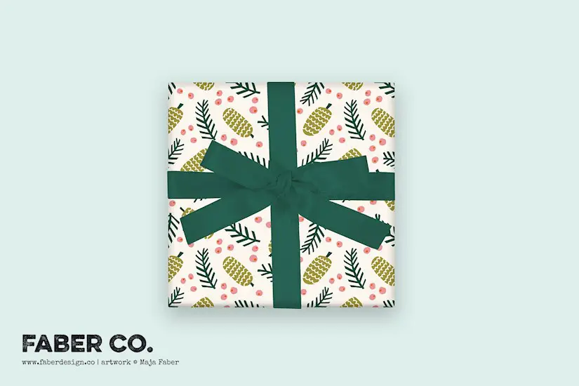 gift box mockup simple