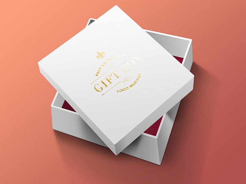 gift box mockup