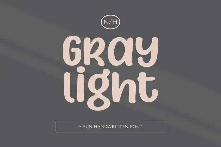 gray light font