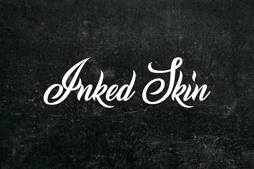 inked skin procreate font