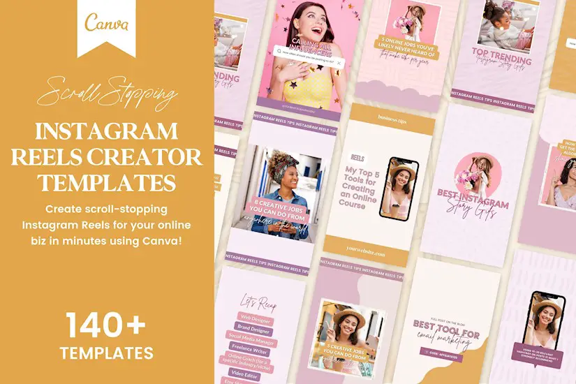 instagram reels video bundle canva