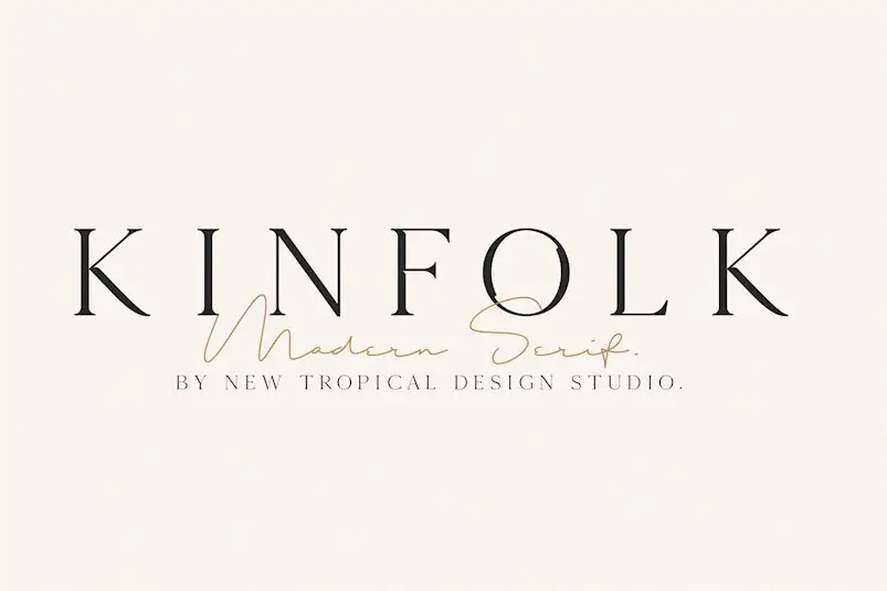 kinfolk modern serif font