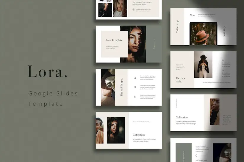 lora google slides template