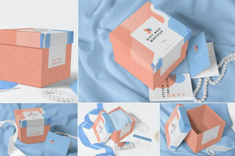 luxury gift box mockups