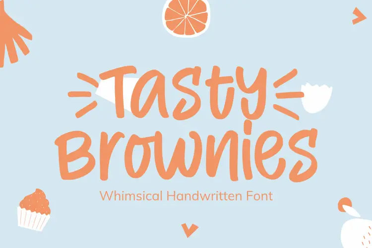 procreate tasty brownies font