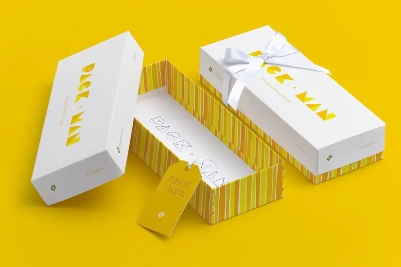 rectangular gift box mockup 03