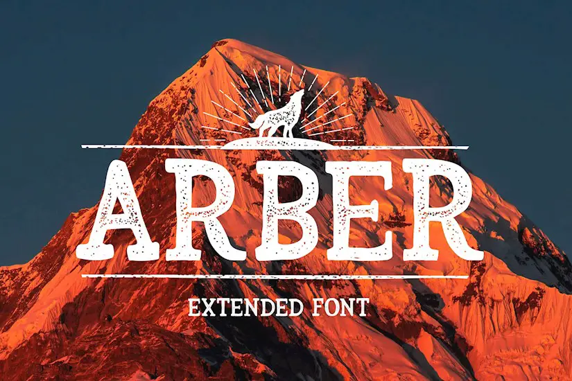 arber extended vintage font