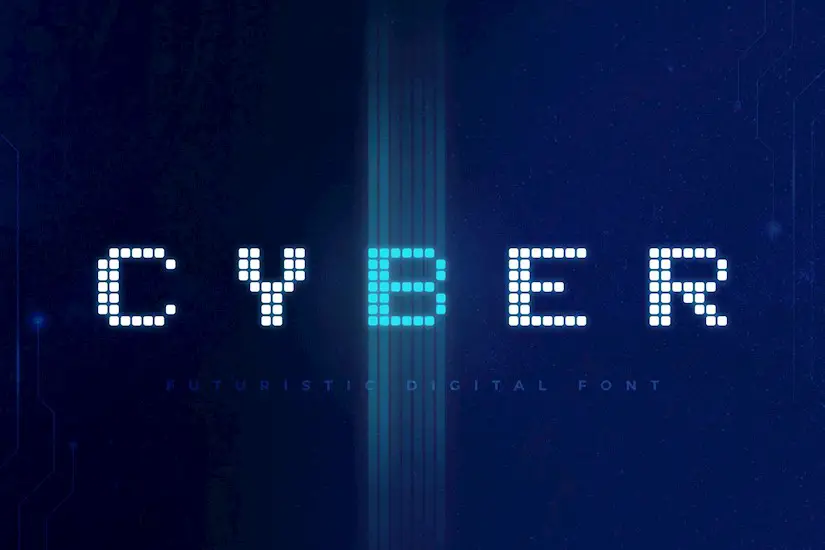 cyber technology font