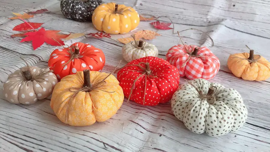 fabric pumpkins bundle9 pumpkins set