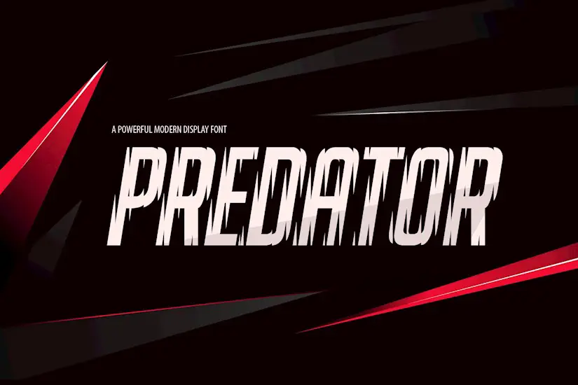 predator typeface