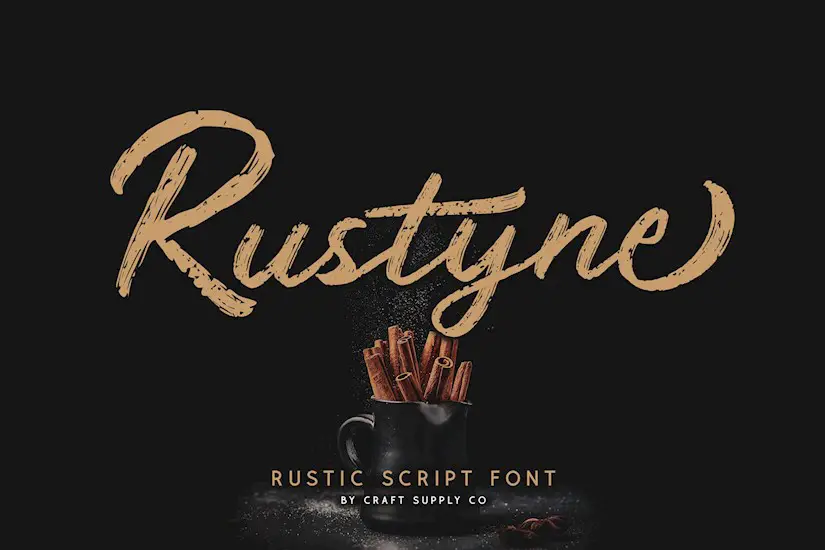 rustyne rustic script font