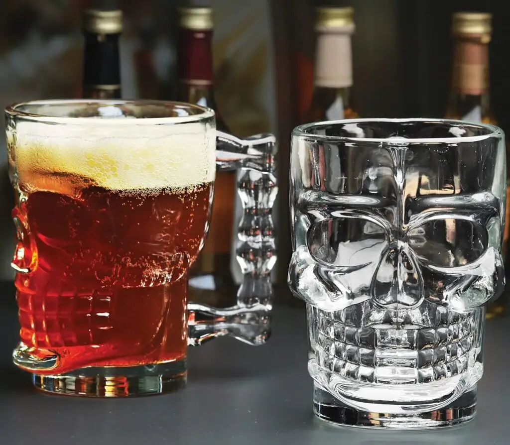 skull glass