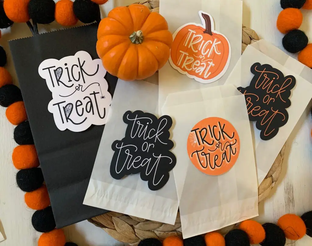 trick or treat sticker pack