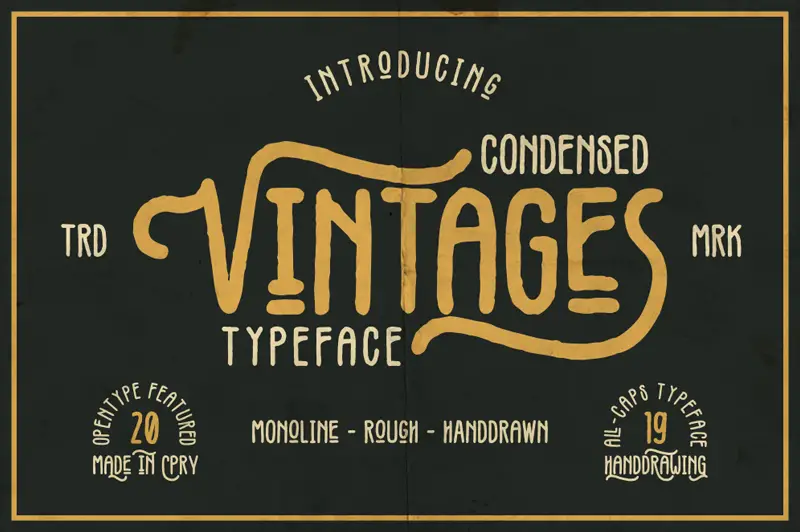 vintages font