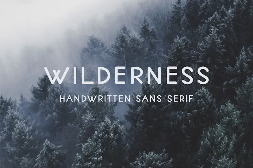 wilderness handwritten sans serif