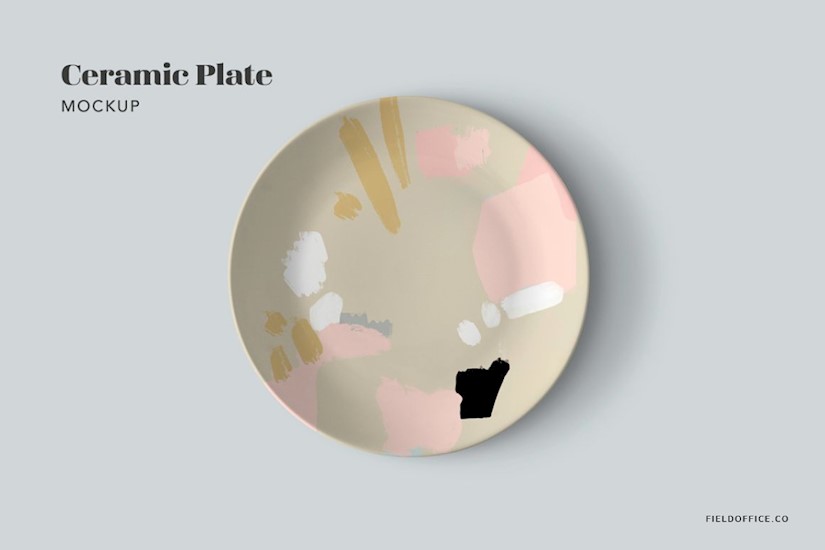 ceramic plate mockup