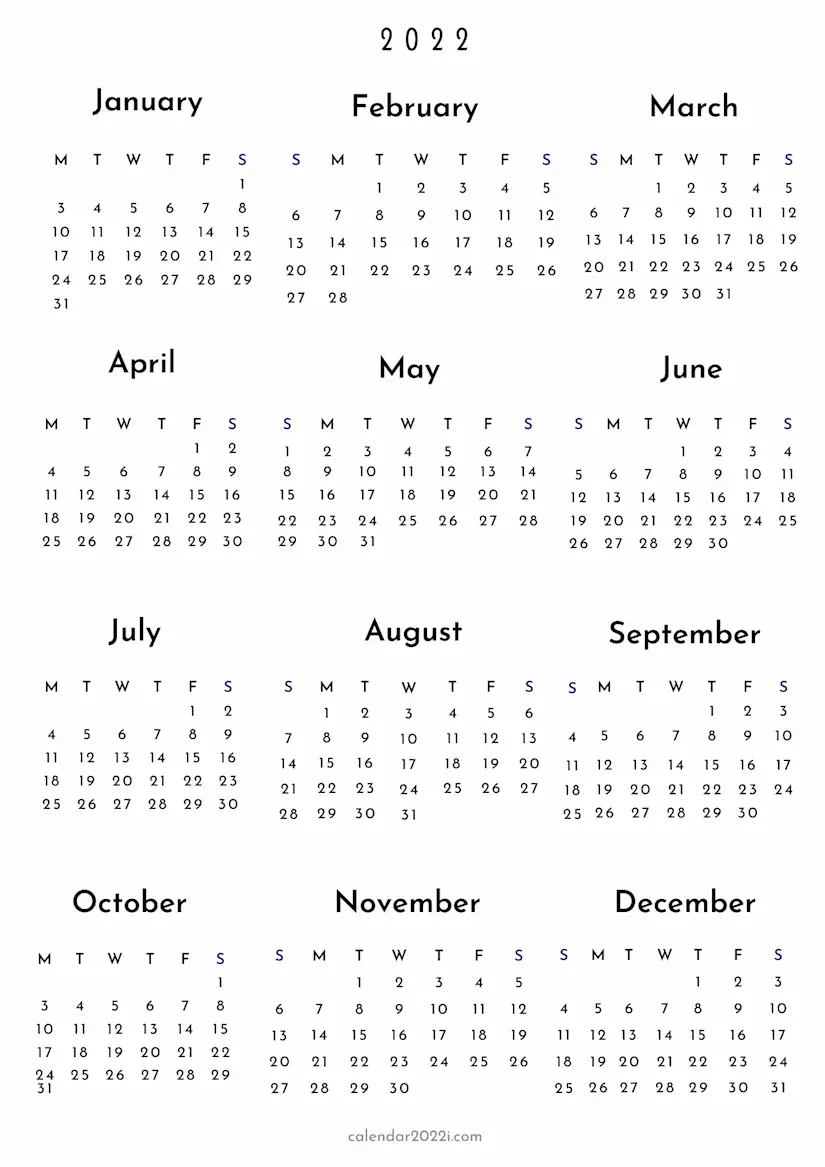 Printable Calendar August 2021 May 2022.48 Aesthetic Printable Calendars 2022 Both Free And Premium