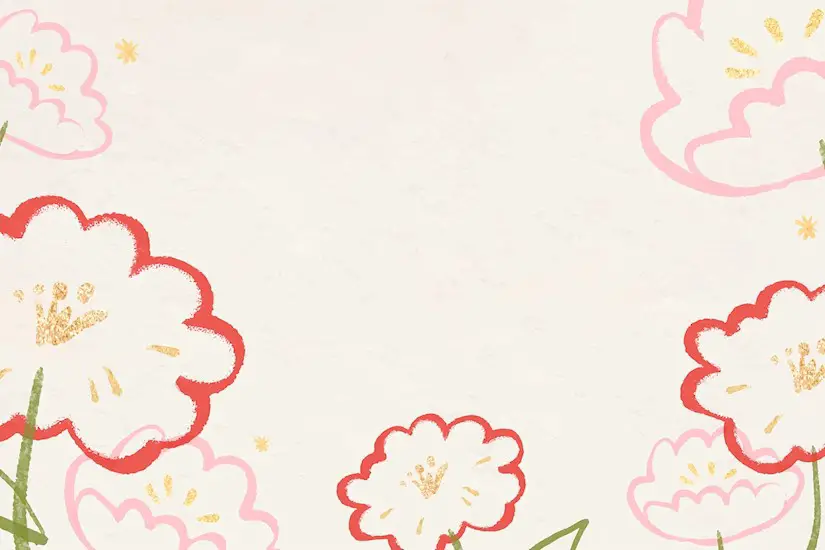 free illustration vector flower cute background spring