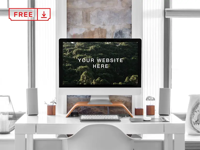 free imac 27 mockup