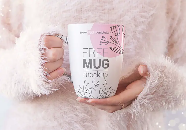 free set of mug mockups psd