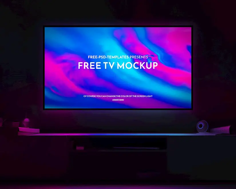 free tv mockup