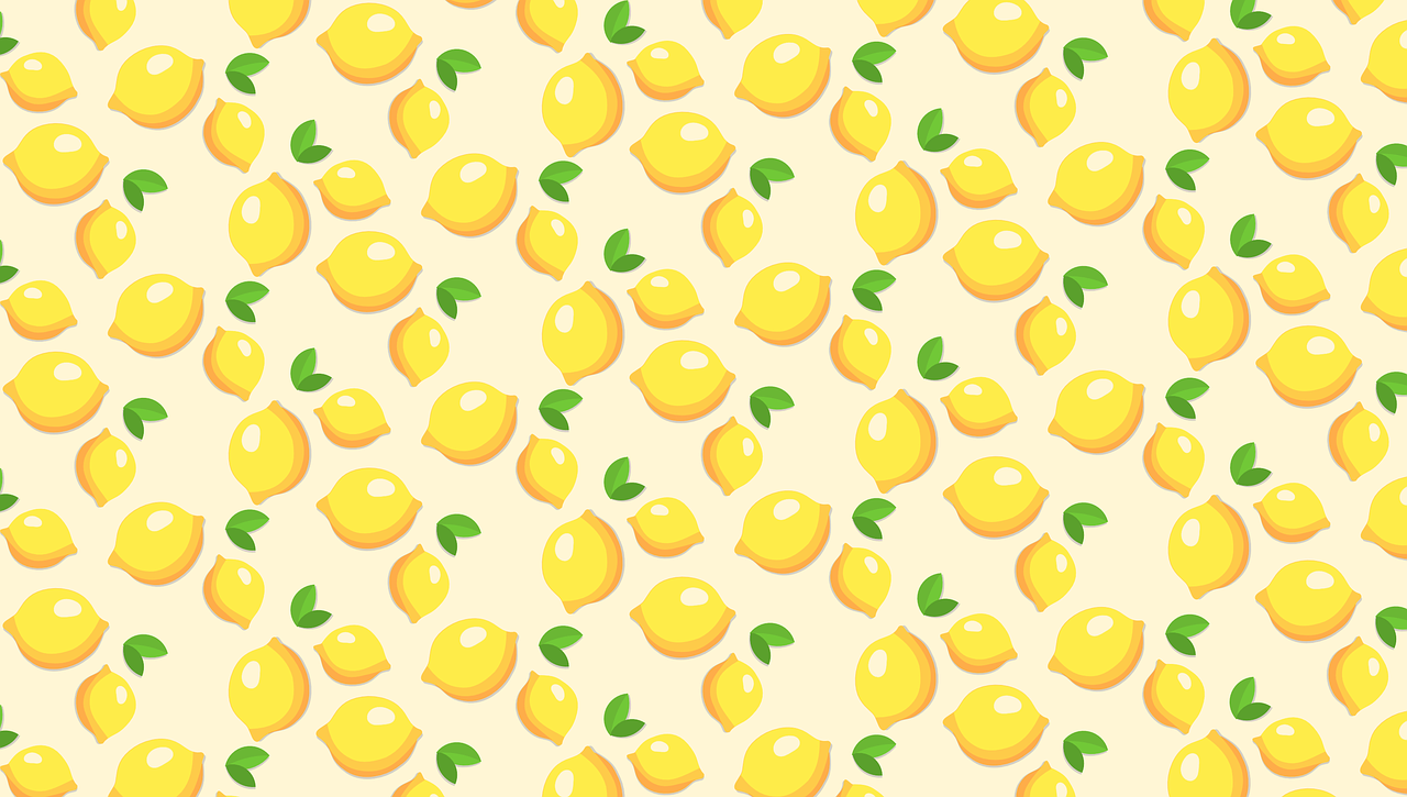 fruits template lemons yellow