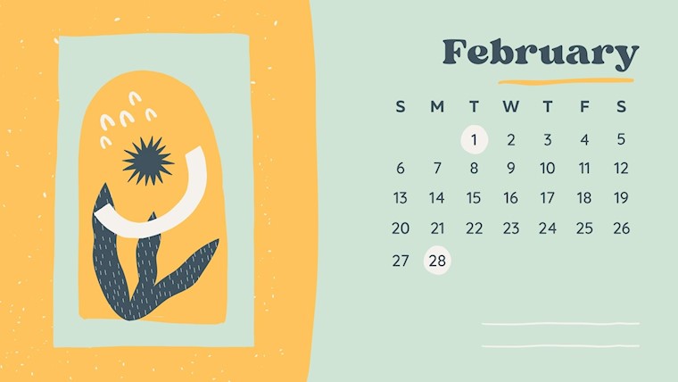 february 2022 calendar printable landscape