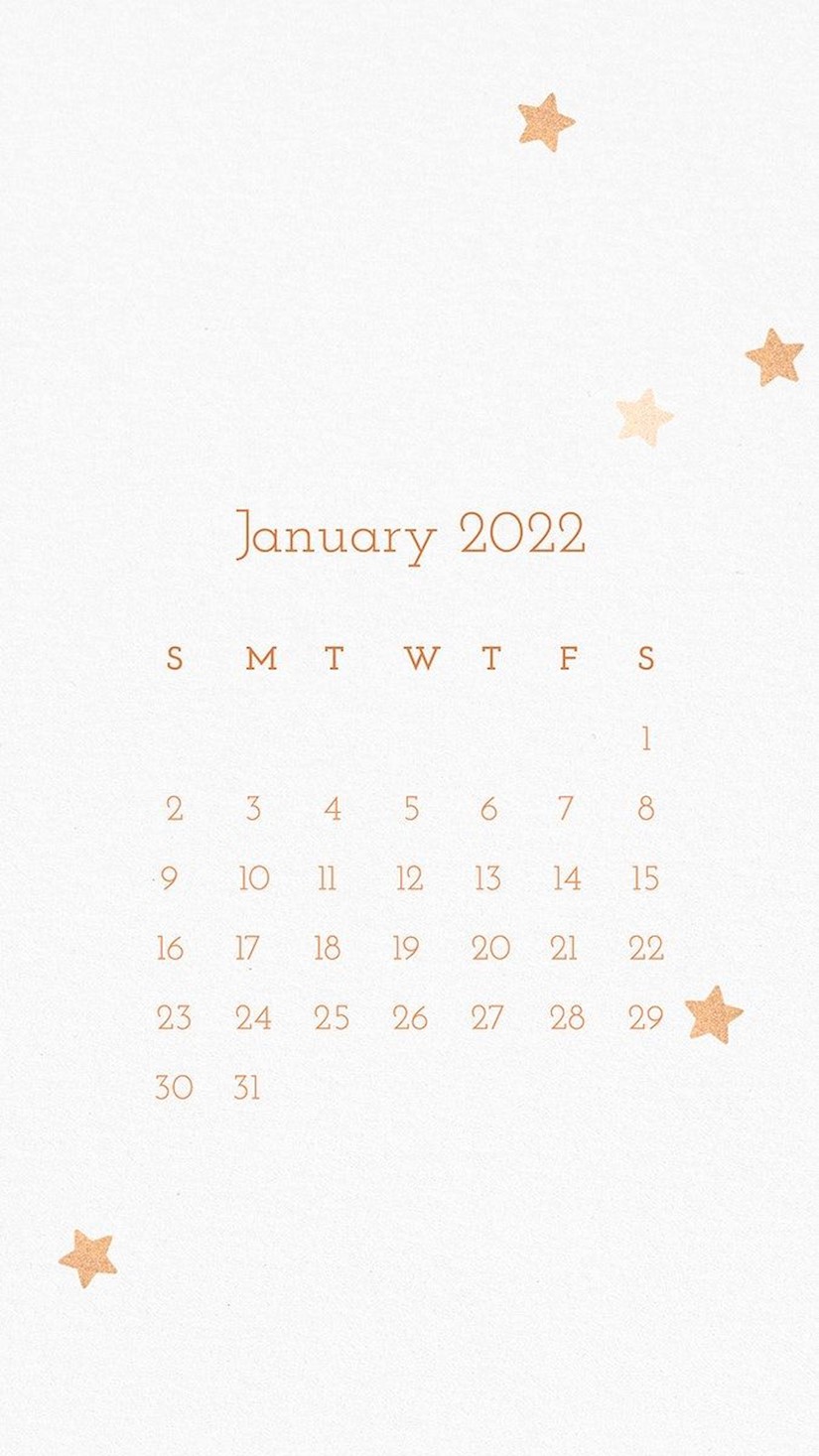 iphone january 2022 calendar 2022