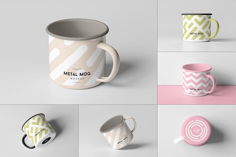 metal mug mock up