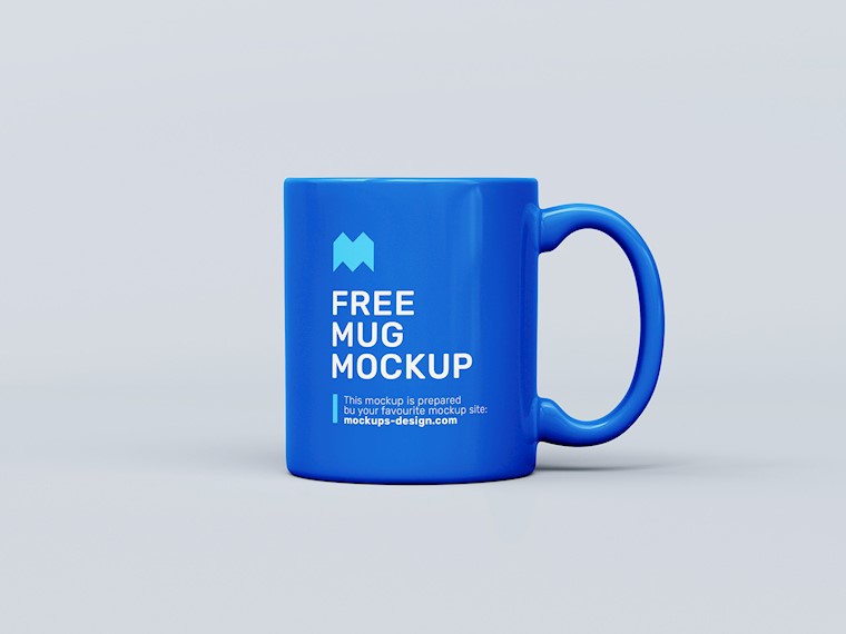 simple free mug mockup