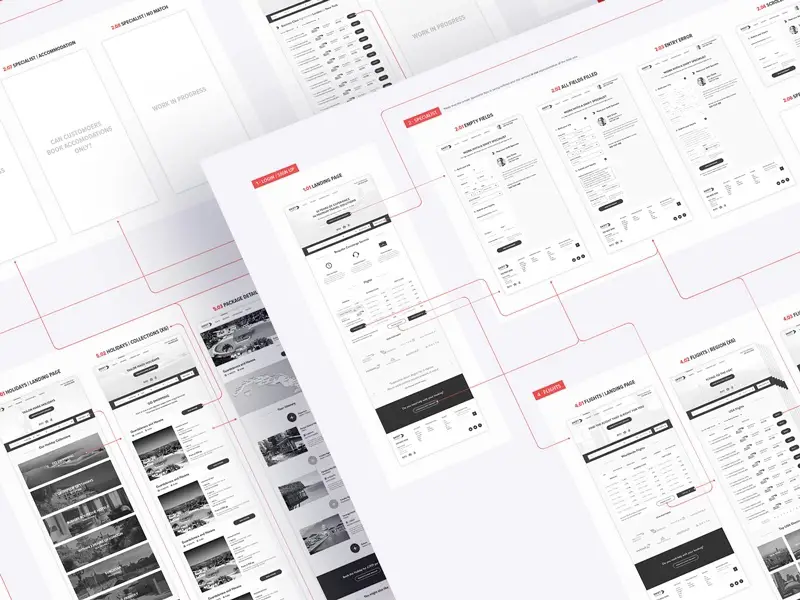 website ux flow