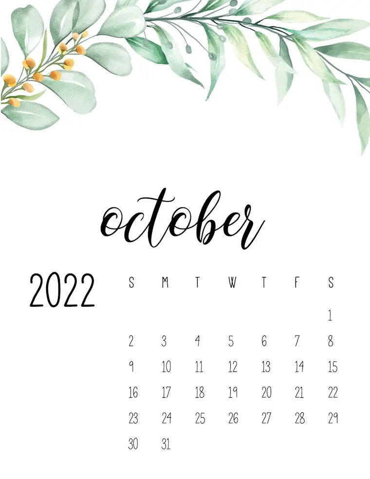 2022 calendar floral october scaled 1
