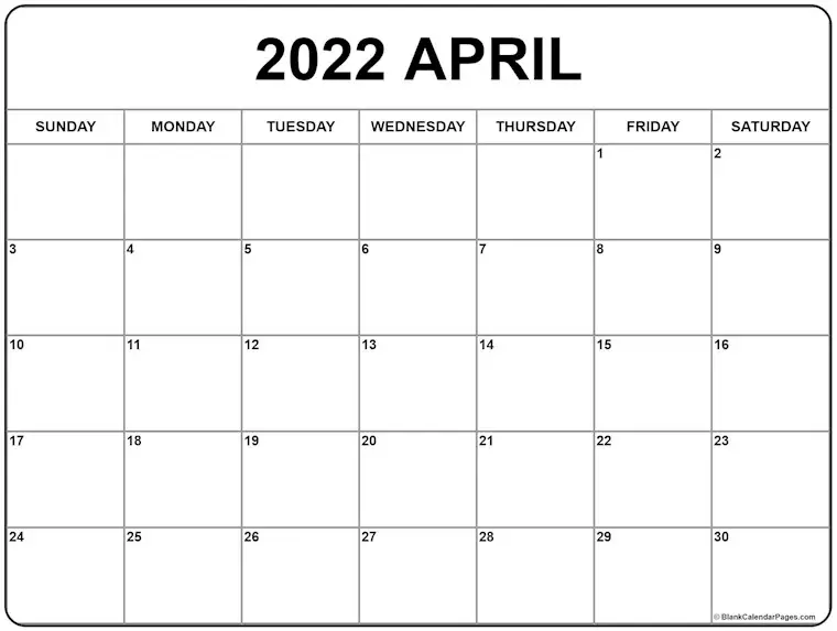 april 2022 calendar b18