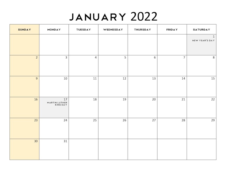 calendar january 2022 06