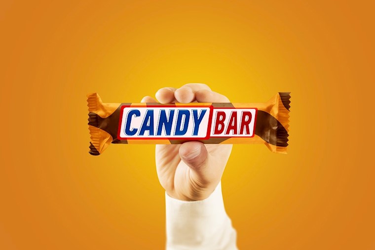candy bar mockup