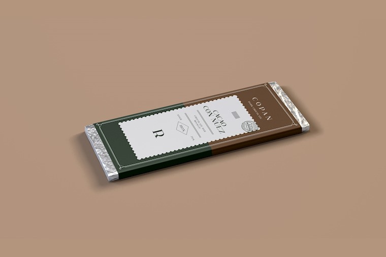 chocolate bar mockup premium