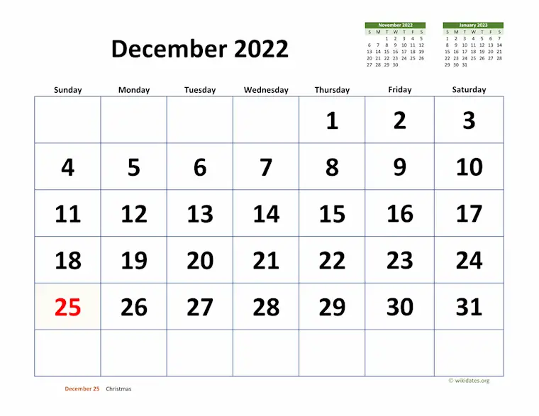 december 2022 calendar 03